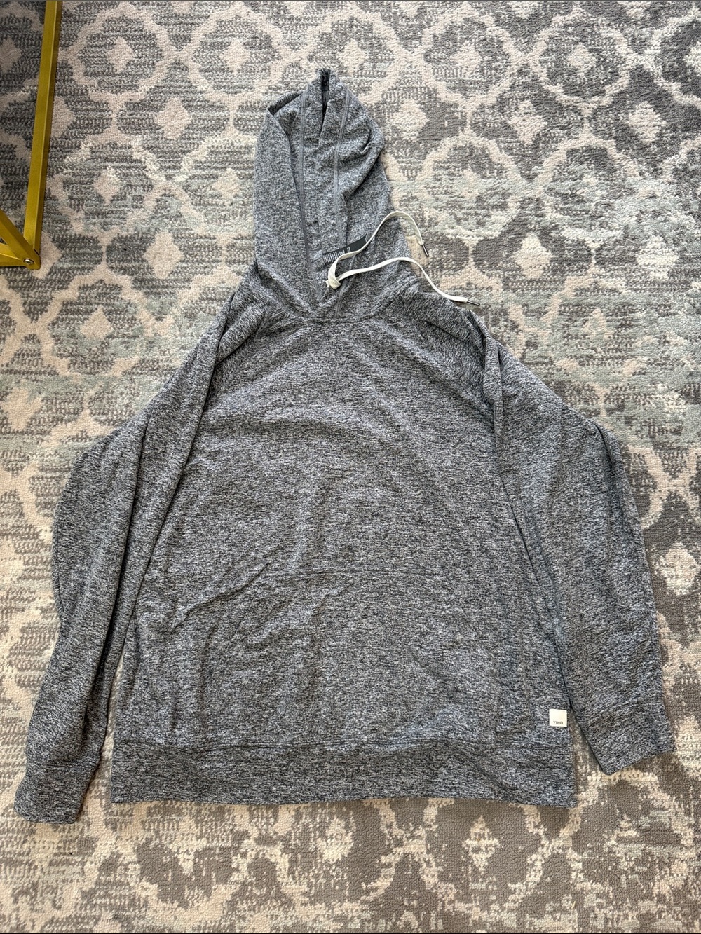 Vuori Heather Gray Pullover Hoodie